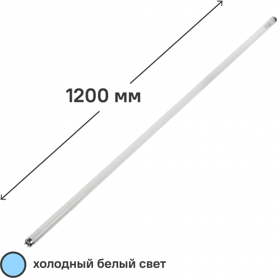 Лампа люминесцентная Osram T8 G13 36 Вт 1200 мм свет холодный белый 865