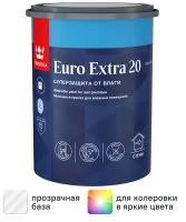 Краска для стен и потолков Tikkurila Euro-20 полуматовая прозрачная база С 0.9 л