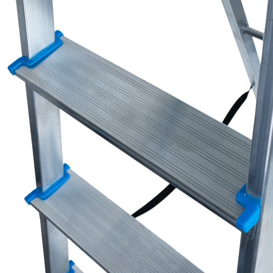 Стремянка алюминиевая Ladderbel STR-AL-5 5 ступеней, максимальная нагрузка 150 кг