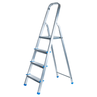 Стремянка алюминиевая Ladderbel STR-AL-4 4 ступени, максимальная нагрузка 150 кг