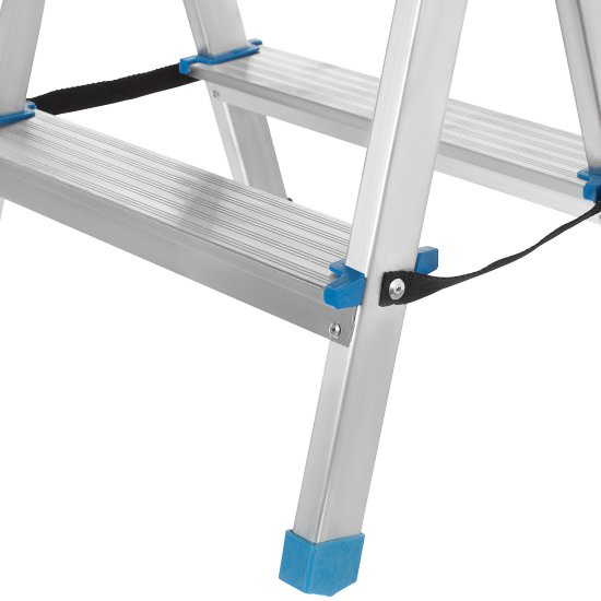 Стремянка алюминиевая двухсторонняя Ladderbel STR2-AL-2 2 ступени, максимальная нагрузка 150 кг