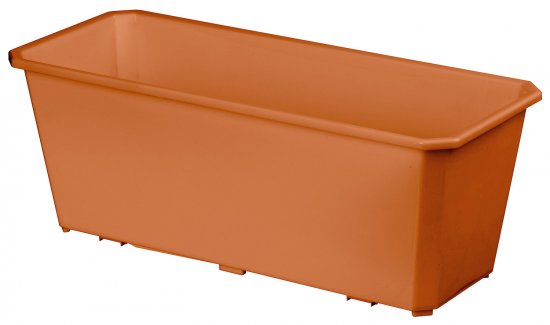 Ящик балконный Idi Land 40x17x15 см v7 л пластик терракотовый
