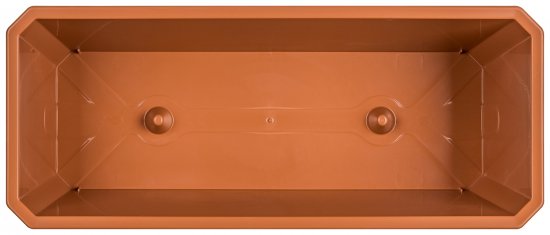 Ящик балконный Idi Land 40x17x15 см v7 л пластик терракотовый