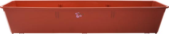 Ящик балконный Ingreen 80x17x15 см v12.5 л пластик терракотовый