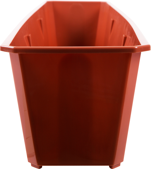 Ящик балконный Ingreen 80x17x15 см v12.5 л пластик терракотовый