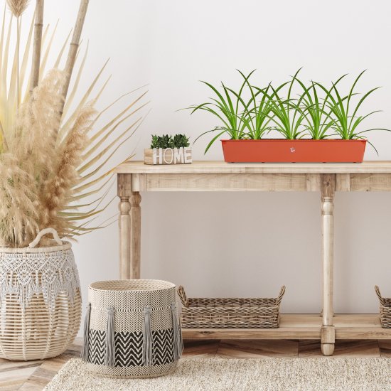 Ящик балконный Ingreen 80x17x15 см v12.5 л пластик терракотовый