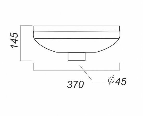 Мини-раковина Sanita Лада, фарфор 36 см, цвет белый