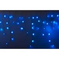 Гирлянда Neon-Night АЙСИКЛ бахрома, 4,8х0,6 м, белый ПВХ, 176LED синие