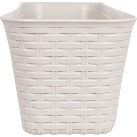 Ящик балконный Idea Ротанг 57.5x18x16 см v16.5 л пластик белый