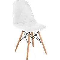 Деревянный стул Woodville Kvadro 1 white/wood