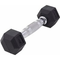 Гексагональная обрезиненная гантель Starfit DB-301