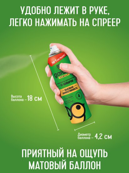 Аэрозоль от комаров Gardex Family, 150 мл