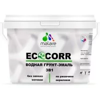 Водная грунт-эмаль для металлических поверхностей MALARE EcoCorr голубая лагуна, 10 кг