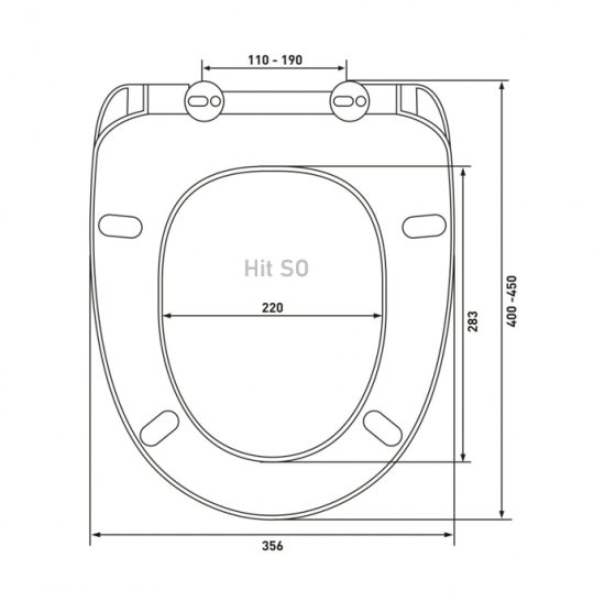 Сиденье для унитаза Hit SO с микролифтом цвет белый