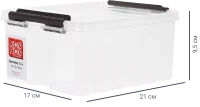 Контейнер Rox Box 21x17x9.5 см 2.5 л пластик с крышкой цвет прозрачный