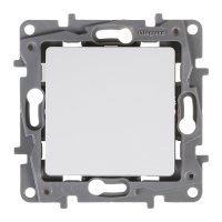Переключатель одноклавишный - Legrand Etika - 10А 250В безвинтовые зажимы - белый