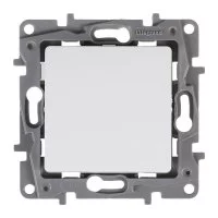Переключатель одноклавишный - Legrand Etika - 10А 250В безвинтовые зажимы - белый