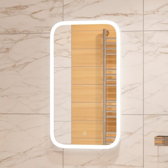 Зеркало с подсветкой прямоугольное 40х70 см с сенсорным включением Continent Horta (ЗЛП2396)