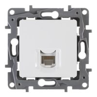 Розетка компьютерная RJ45 категория 5e UTP - Legrand Etika - белый