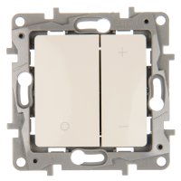 Диммер нажимной универсальный LED - Legrand Etika - 400Вт без нейтрали - слоновая кость