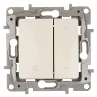Диммер нажимной универсальный LED - Legrand Etika - 400Вт без нейтрали - слоновая кость