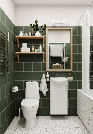 Унитаз-компакт Sanita Статус косой выпуск двойной слив