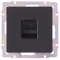 Розетка компьютерная встраиваемая Werkel RJ45, цвет черный