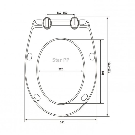 Сиденье для унитаза Star PP