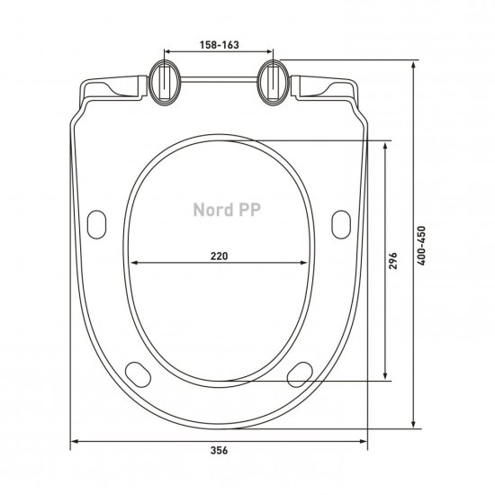 Сиденье для унитаза Nord PP