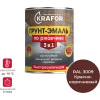 Грунт эмаль по ржавчине KRAFOR 250217