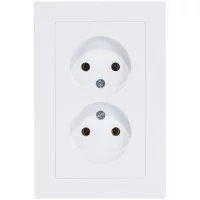 Двухместная розетка Systeme Electric ATLAS DESIGN