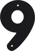 Цифра «9» Larvij большая цвет чёрный