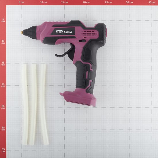 Пистолет клеевой аккумуляторный КМ АТОМ 18 В без АКБ и ЗУ (CHGG-181)