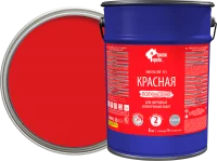 Эмаль ПФ-115 Простокраска полуматовая цвет красный 5 кг