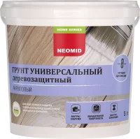 Грунтовка по дереву Neomid антисептическая акриловая бесцветная 5 л
