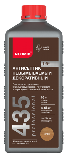 Антисептик невымываемый Neomid Home Series тонирующий для древесины 1 кг