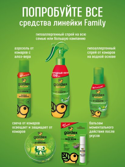 Свеча репеллент Gardex Family от комаров