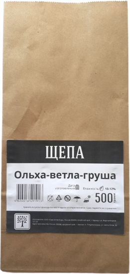Щепа набор «Ольха, Ветла, Груша» для копчения 500 г
