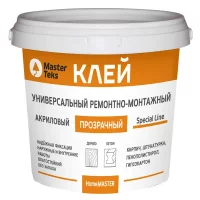 Клей акриловый MasterTeks ремонтно-монтажный прозрачный 0.9 кг