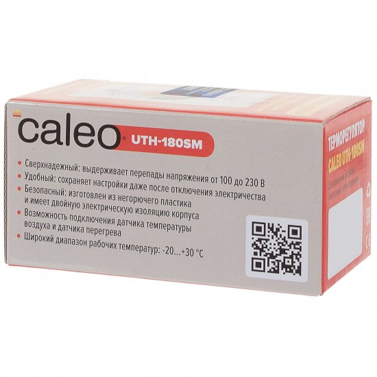 Терморегулятор для систем обогрева кровли и открытых площадок Caleo UTH-180 SM электронный цвет белый