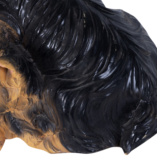 Фигура садовая «Собака Йорк с щенками» h30 см