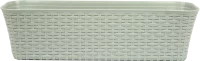 Ящик балконный Idea Ротанг 60x18x57.5 см v10 л пластик серый