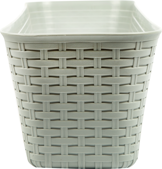 Ящик балконный Idea Ротанг 60x18x57.5 см v10 л пластик серый