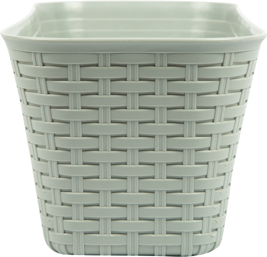 Ящик балконный Idea Ротанг 40x18x16 см v11 л пластик серый