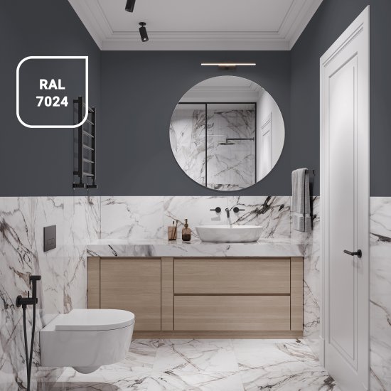 Краска для стен кухни и ванной Luxens моющаяся матовая прозрачная база C 10 л