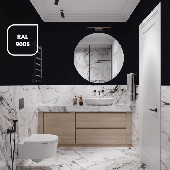 Краска для стен кухни и ванной Luxens моющаяся матовая прозрачная база C 2.5 л