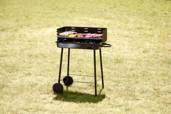 Гриль угольный на тележке 72.7x75x82.8 см