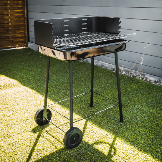 Гриль угольный на тележке 72.7x75x82.8 см