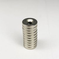 Неодимовый магнит Проф-Магнит NdFeB D8x3x2 зенк