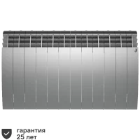 Радиатор секционный Royal Thermo Biliner 500/87 12 секций боковое подключение биметалл серый